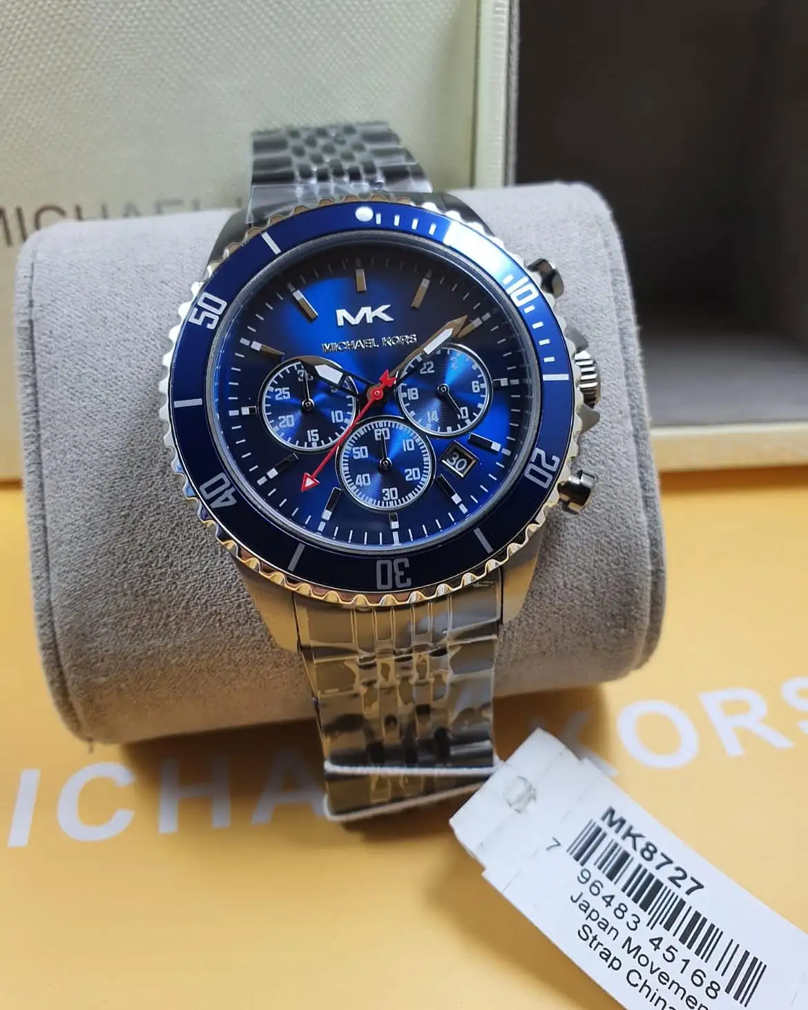 Montre Michael Kors Bayville MK8727 Montre Homme Chronographe Bleu - الصورة 7