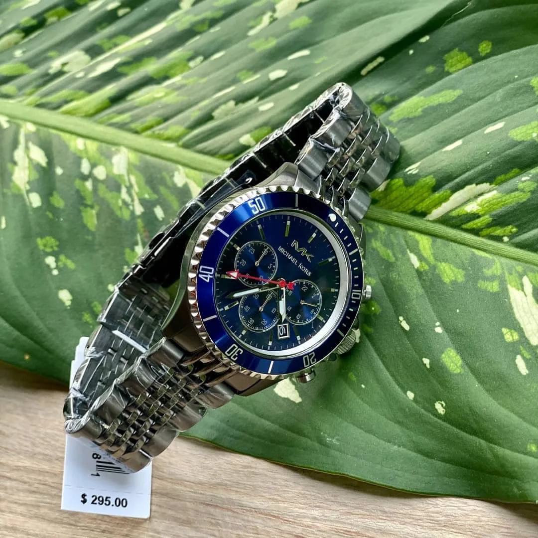 Montre Michael Kors Bayville MK8727 Montre Homme Chronographe Bleu - الصورة 5