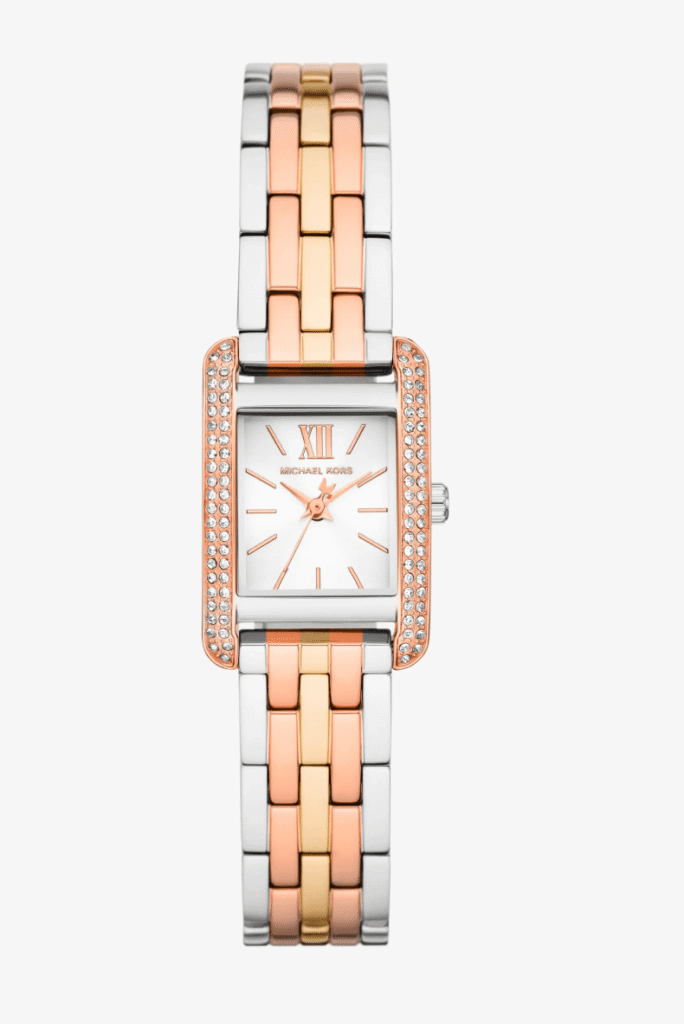 Montre femme Michael Kors Monroe Miniature MKO1146 tri-ton avec pavé et boîtier 20 mm