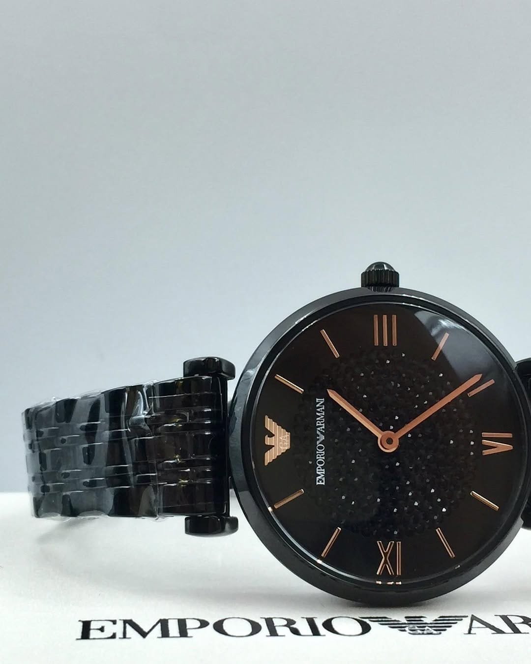 Montre Femme Emporio Armani AR11245 Acier PVD Noir 32mm – Image 7