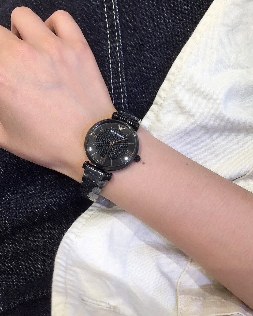 Montre Femme Emporio Armani AR11245 Acier PVD Noir 32mm – Image 6