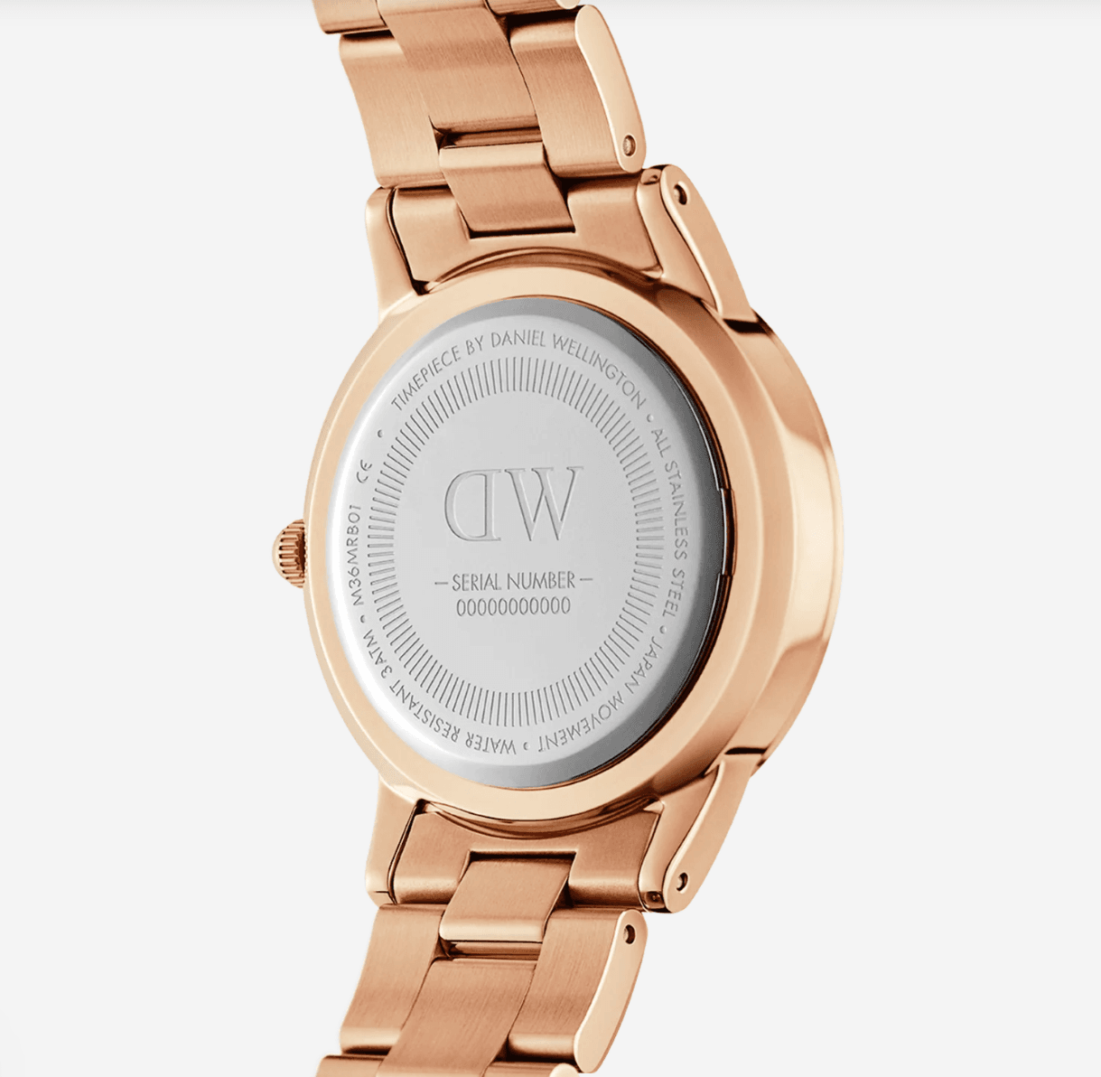 Montre Daniel Wellington Iconic Link 28mm Rose Gold – Cadran Blanc Bracelet Maillons Femme – Image 2