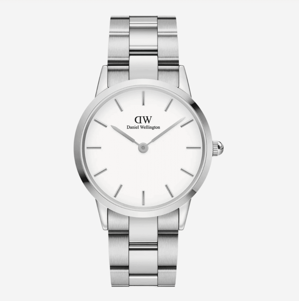 Montre Daniel Wellington Iconic Link 28mm Silver – Bracelet Maillons Acier Femme