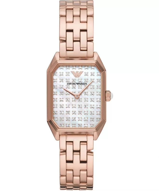 Montre Femme Emporio Armani Gioia AR11389 Or Rose, Boîtier rectangulaire
