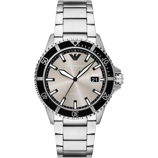Montre Emporio Armani AR11683 World Explorer Homme Acier Inoxydable Cadran Gris