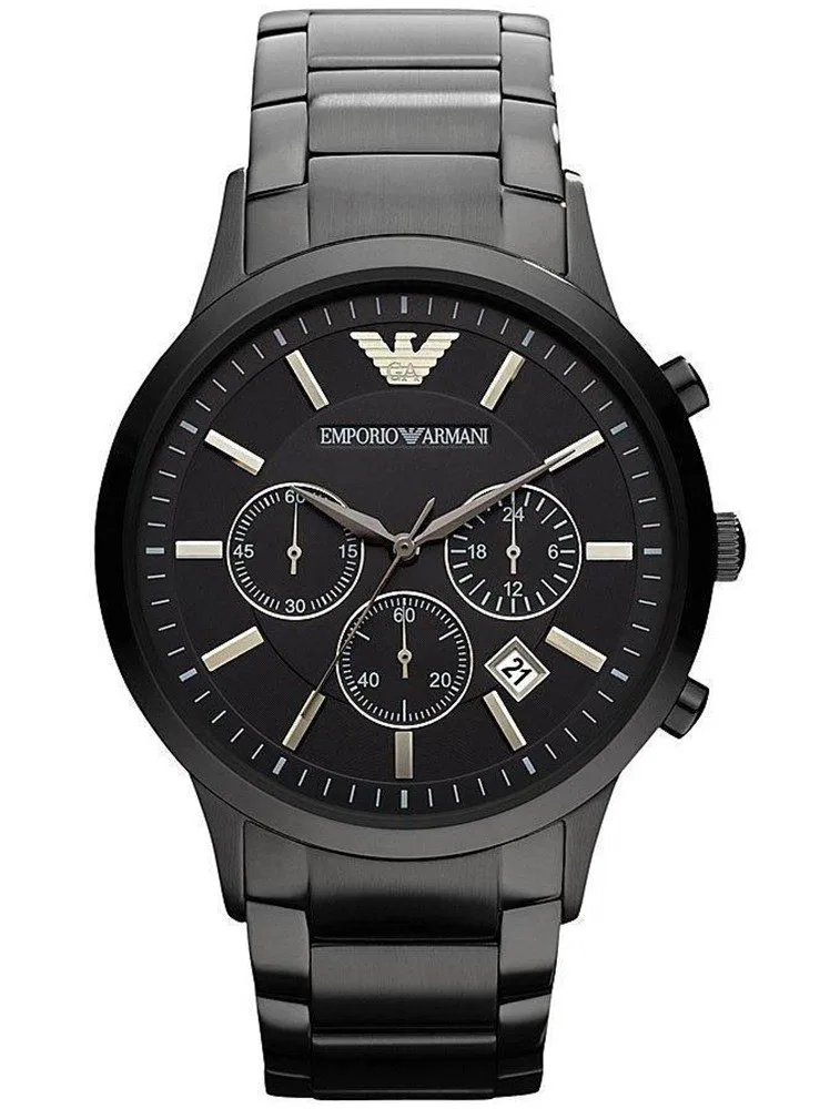 Montre Homme Emporio Armani Renato AR2453 Chronographe Noir Intégral