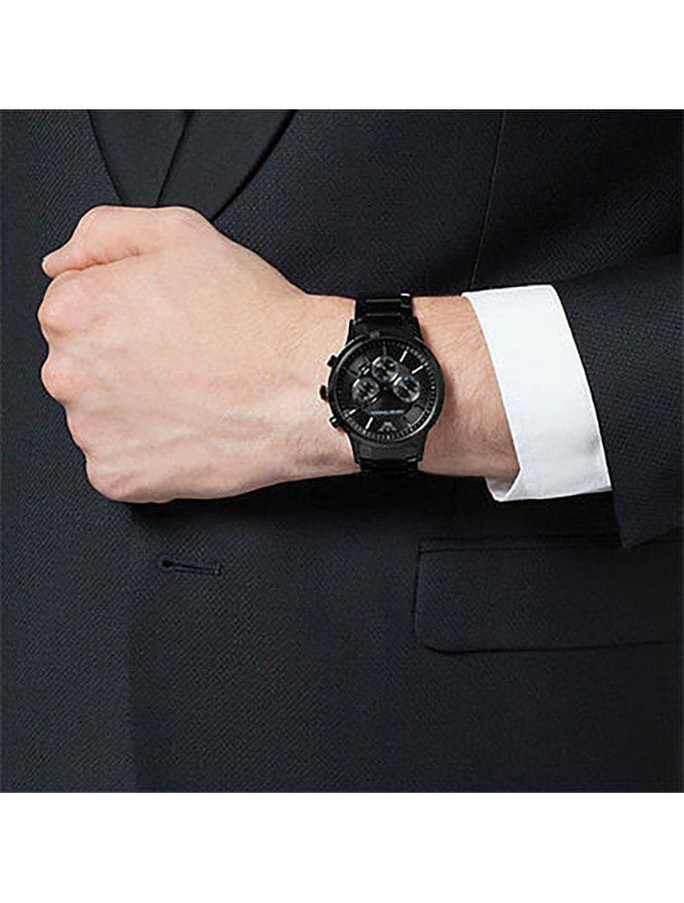 Montre Homme Emporio Armani Renato AR2453 Chronographe Noir Intégral - الصورة 5