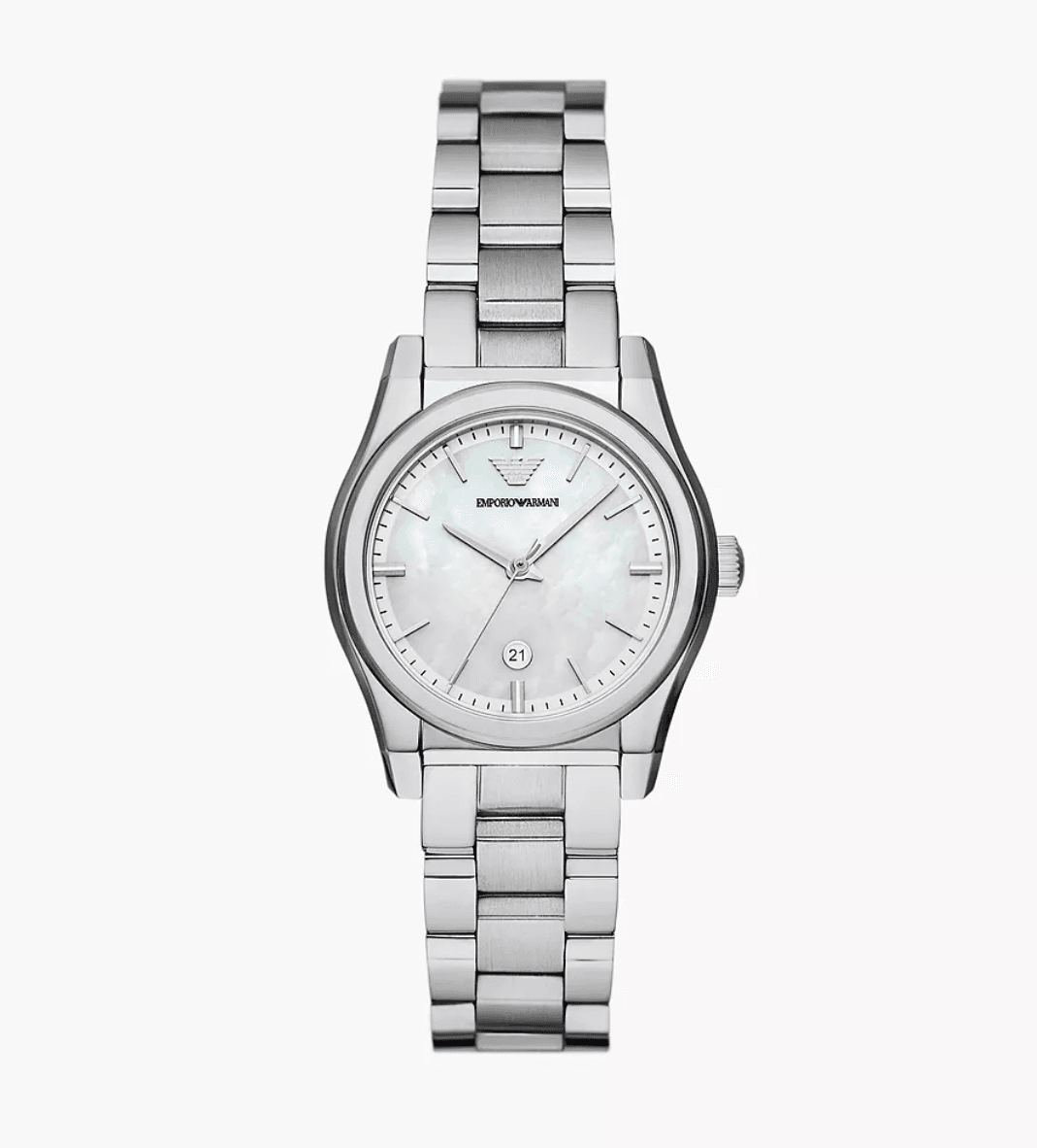 Montre Femme Emporio Armani Federica Acier Argenté 32mm (Cadran Nacre, Vert ou Rose)