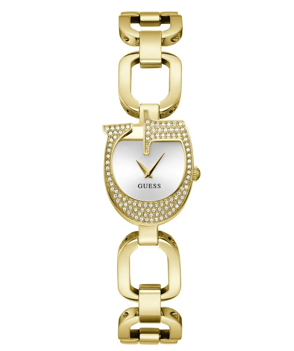 Montre Femme Guess GW0683L2 : L'Éclat Doré du Boîtier en "G"