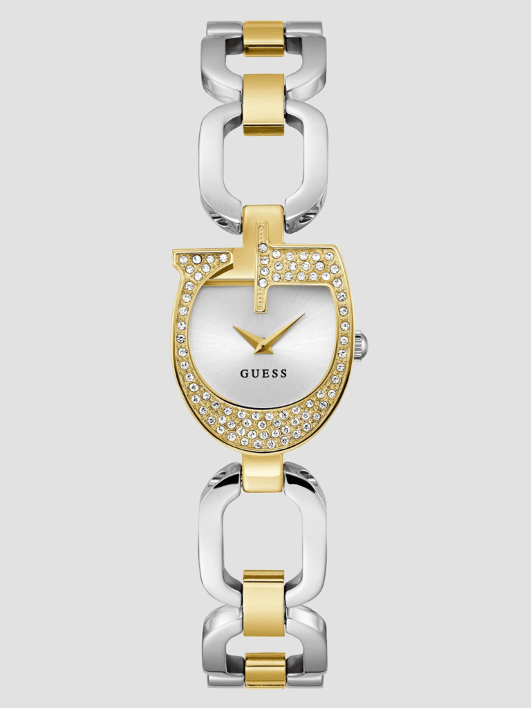 Montre Femme Guess GW0683L6 : L'Originalité Bicolore du Boîtier en "G"
