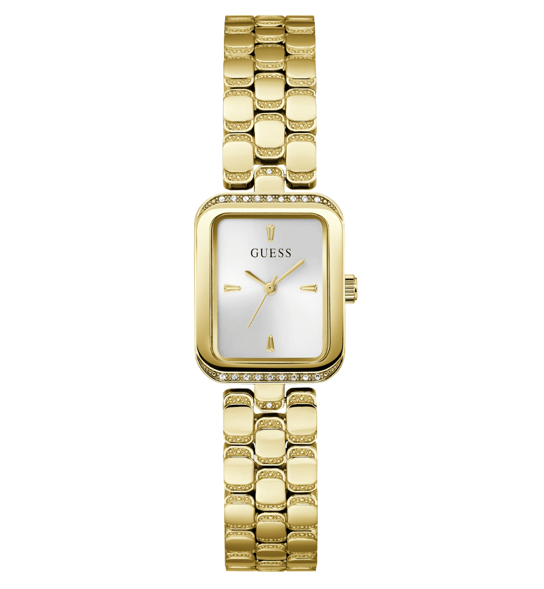 Montre Femme Guess GW0865L2 : L'Élégance Rectangulaire Dorée