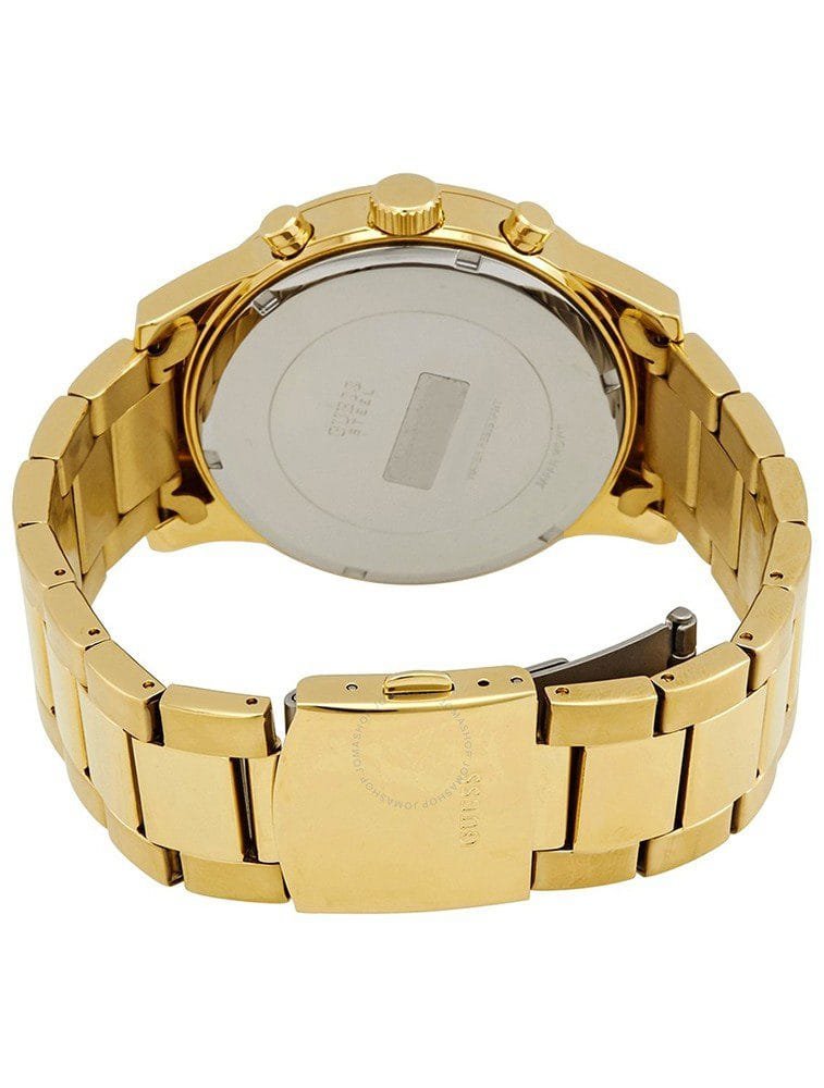 Montre Homme Guess Atlas W0668G8 Chronographe Doré et Cadran Noir - الصورة 2