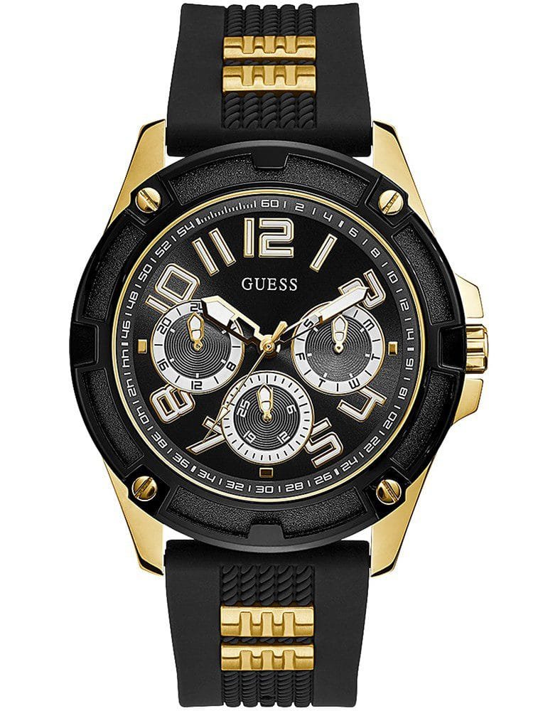 Montre Guess Delta Black Silicone GW0051G2 Homme