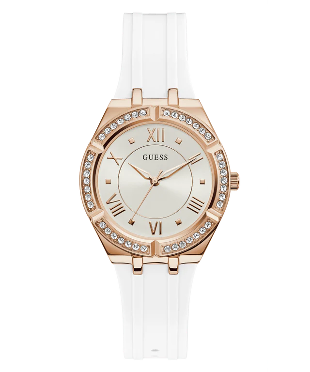 Montre pour femme Guess GW0034L2- Bracelet blanc en silicone