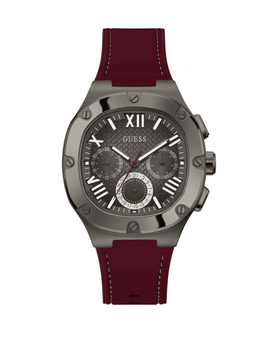 Montre Homme Guess GW0571G4 Multifonction Gris et Bordeaux