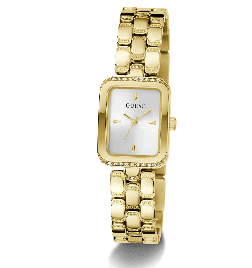 Montre Femme Guess GW0865L2 : L'Élégance Rectangulaire Dorée – Image 3