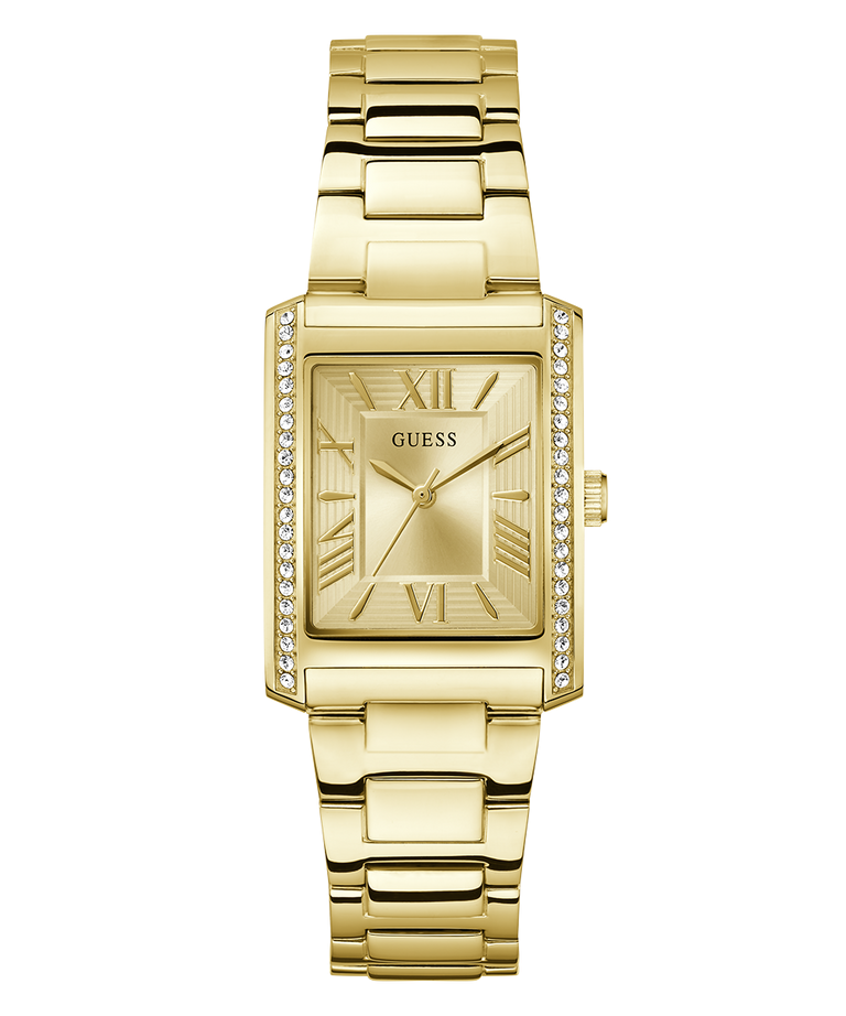 Montre Guess GW0874L4 Femme – Boîtier Rectangulaire Doré 27 mm en Acier Inoxydable Poli