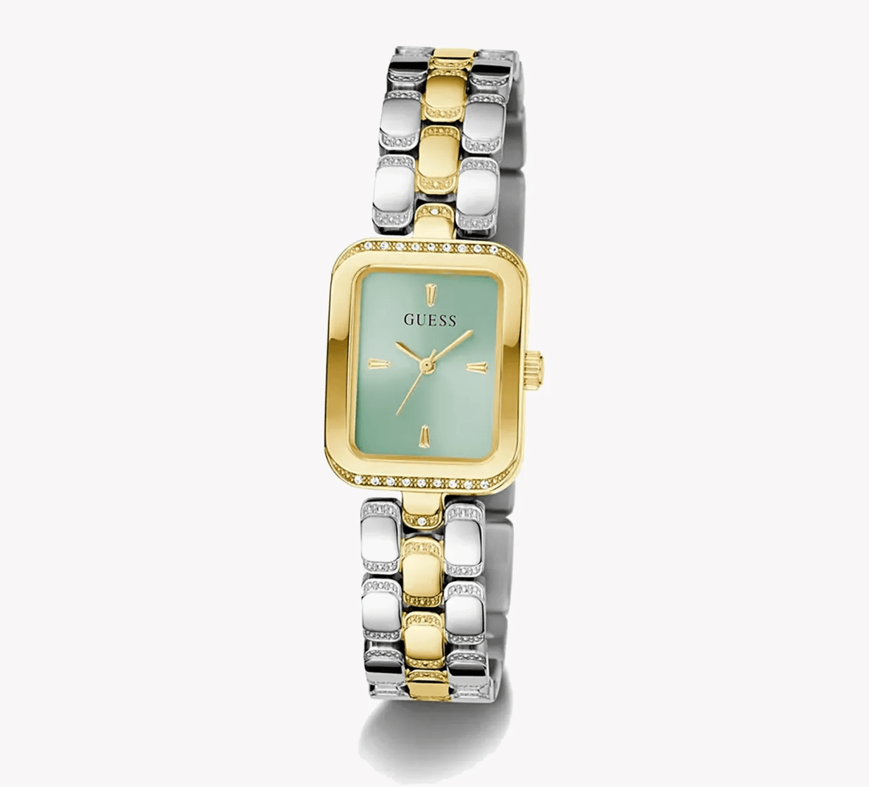 Montre Femme Guess Isla GW0865L4 : Rectangulaire Bicolore & Cadran Vert Mint – Image 2