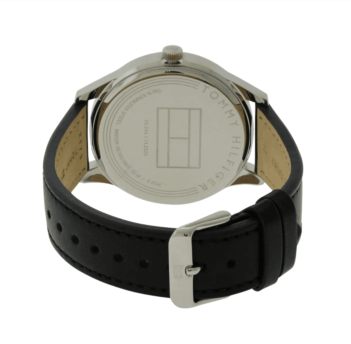 Montre Tommy Hilfiger Damon Montre multifonction avec cadran noir et bracelet en cuir noir pour homme - 1791417 – Image 3