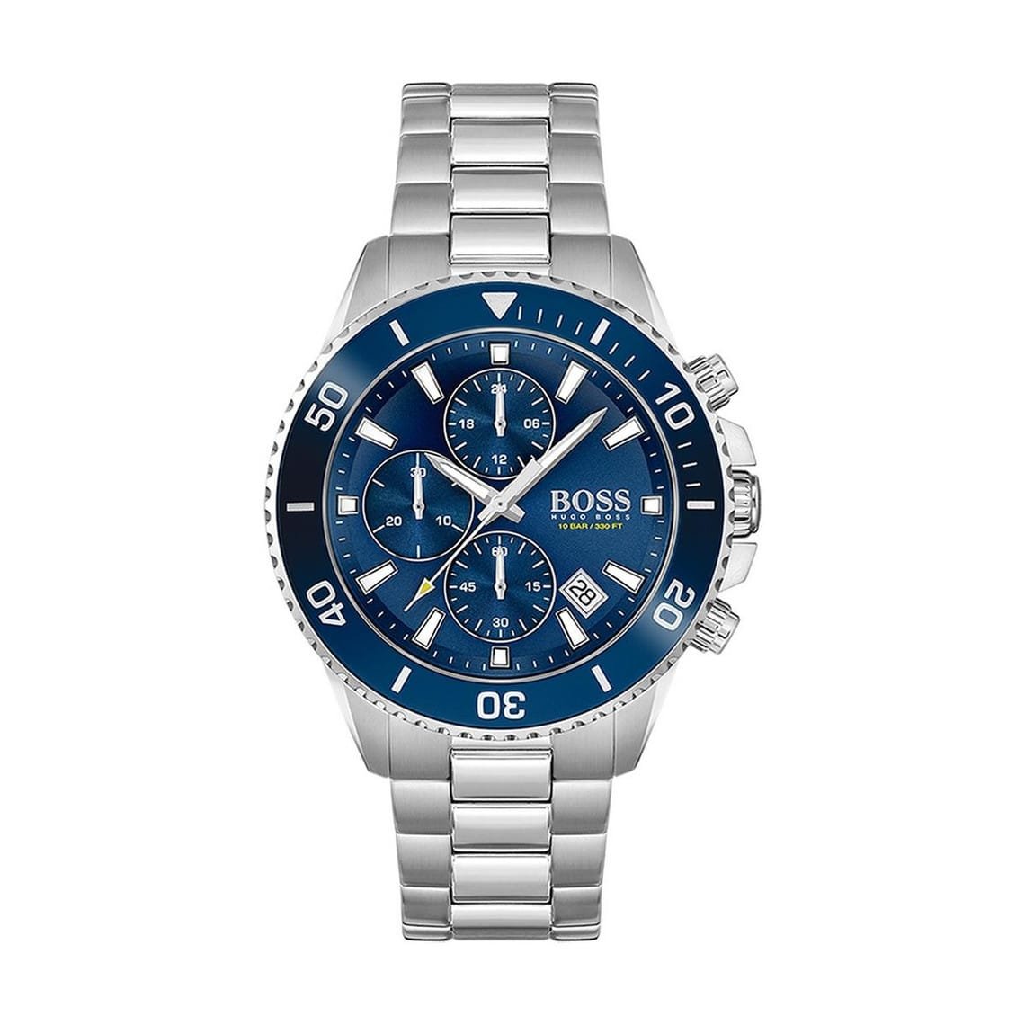 Montre Homme Hugo Boss Admiral 1513907 Chronographe Bleu et Argenté