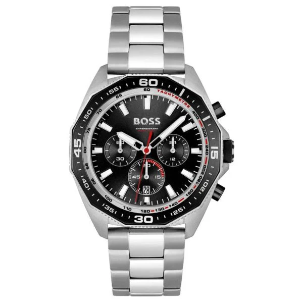 Montre Homme Hugo Boss Energy 1513971 Chronographe Noir et Argenté