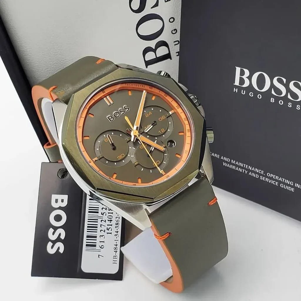 Montre Hugo Boss Cloud 1514018 Chronographe Homme Vert Olive – Image 2