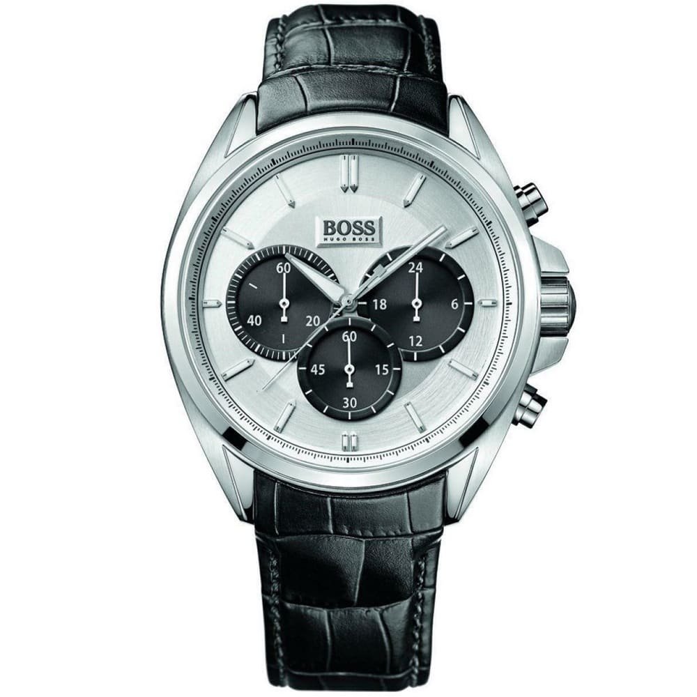 Montre Hugo Boss Deep 1512880 Chronographe Cuir Noir Homme