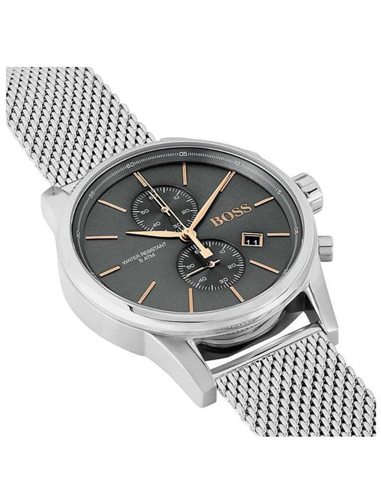 Montre Hugo Boss Jet 1513440 Chronographe Maille Milanaise Homme – Image 2