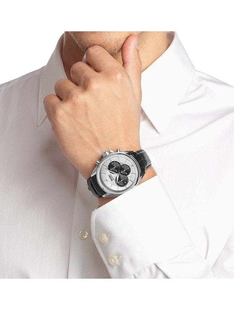Montre Hugo Boss Deep 1512880 Chronographe Cuir Noir Homme – Image 3
