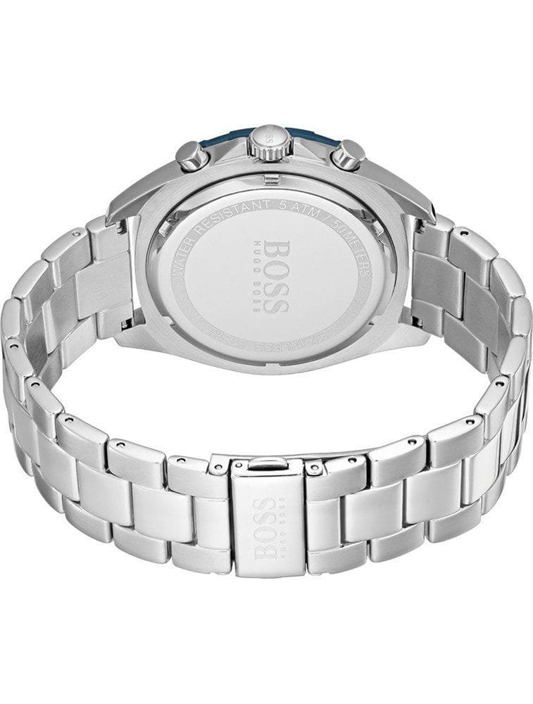 Montre Hugo Boss 1513665 Chronographe Homme Acier et Lunette Bleue - الصورة 3