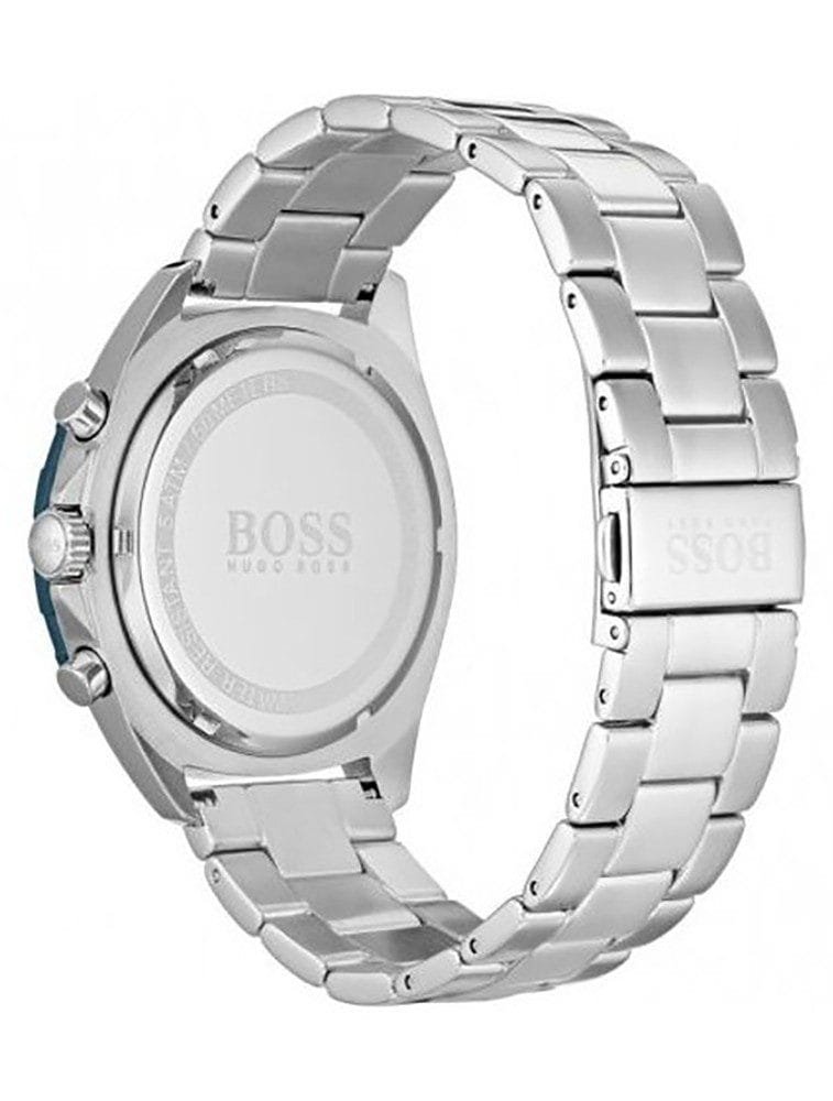 Montre Hugo Boss 1513665 Chronographe Homme Acier et Lunette Bleue - الصورة 4