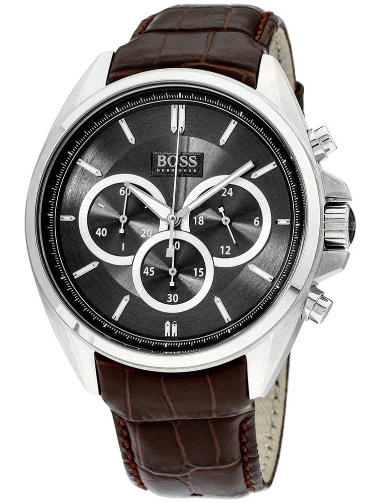 Montre Hugo Boss Driver 1513035 Chronographe Homme Cuir Marron - الصورة 4