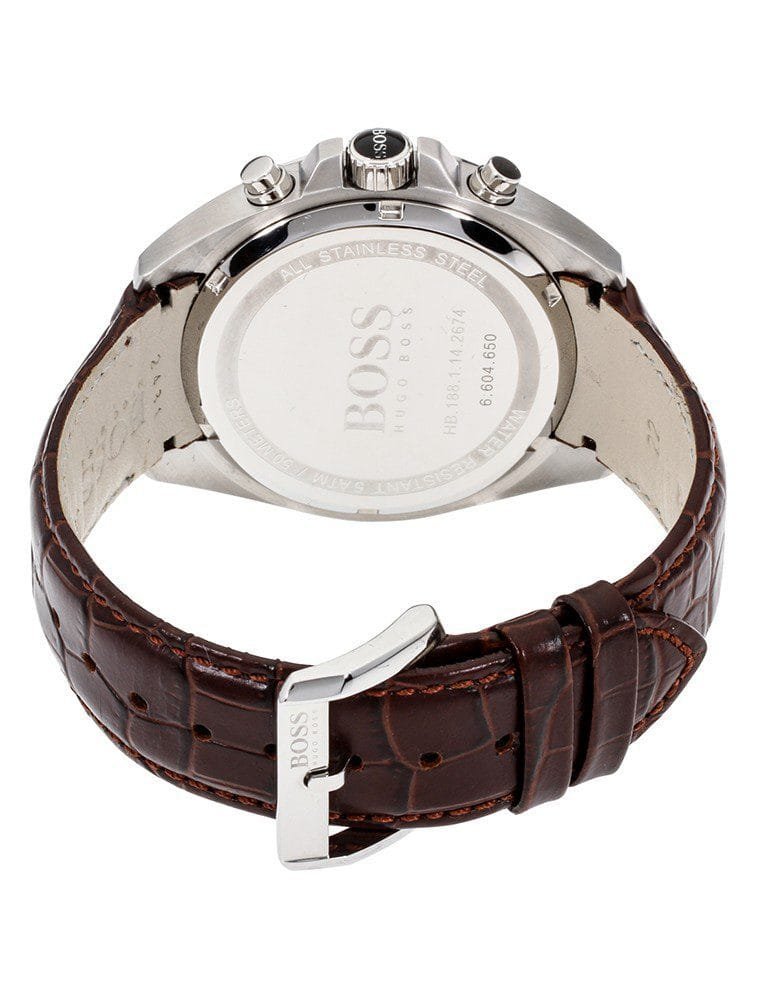 Montre Hugo Boss Driver 1513035 Chronographe Homme Cuir Marron - الصورة 3