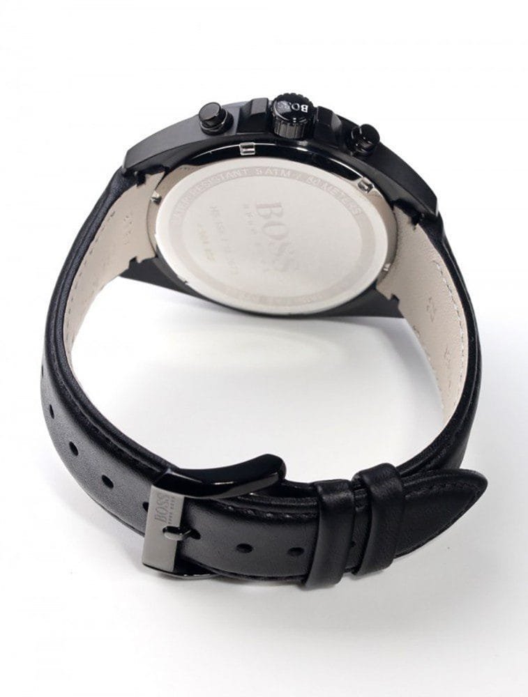 Montre Hugo Boss Driver 1513061 Chronographe Homme Cuir Noir – Image 3
