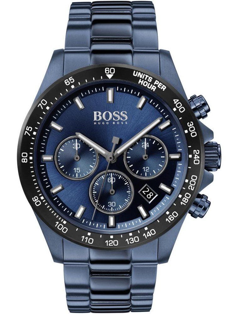 Montre Hugo Boss Hero Chronographe Homme Acier Bleu