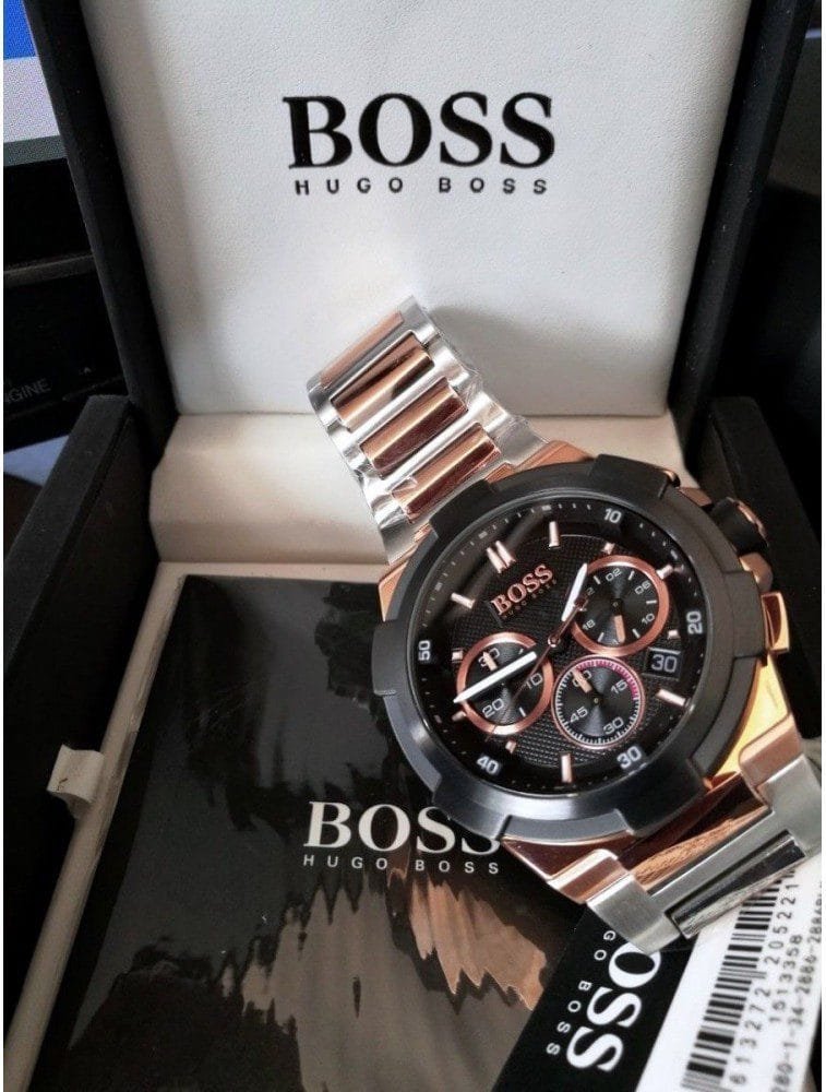 Montre Hugo Boss Supernova 1513358 Chronographe Homme Bicolore – Image 4
