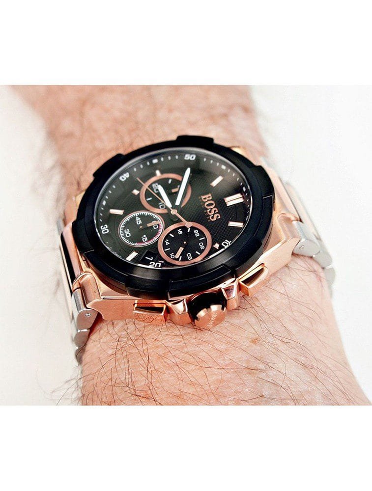 Montre Hugo Boss Supernova 1513358 Chronographe Homme Bicolore – Image 3