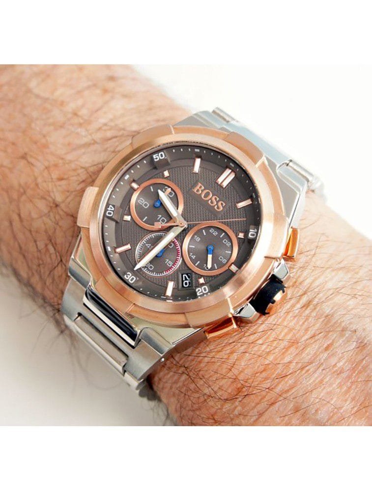 Montre Hugo Boss Supernova 1513362 Chronographe Homme Bicolore – Image 3