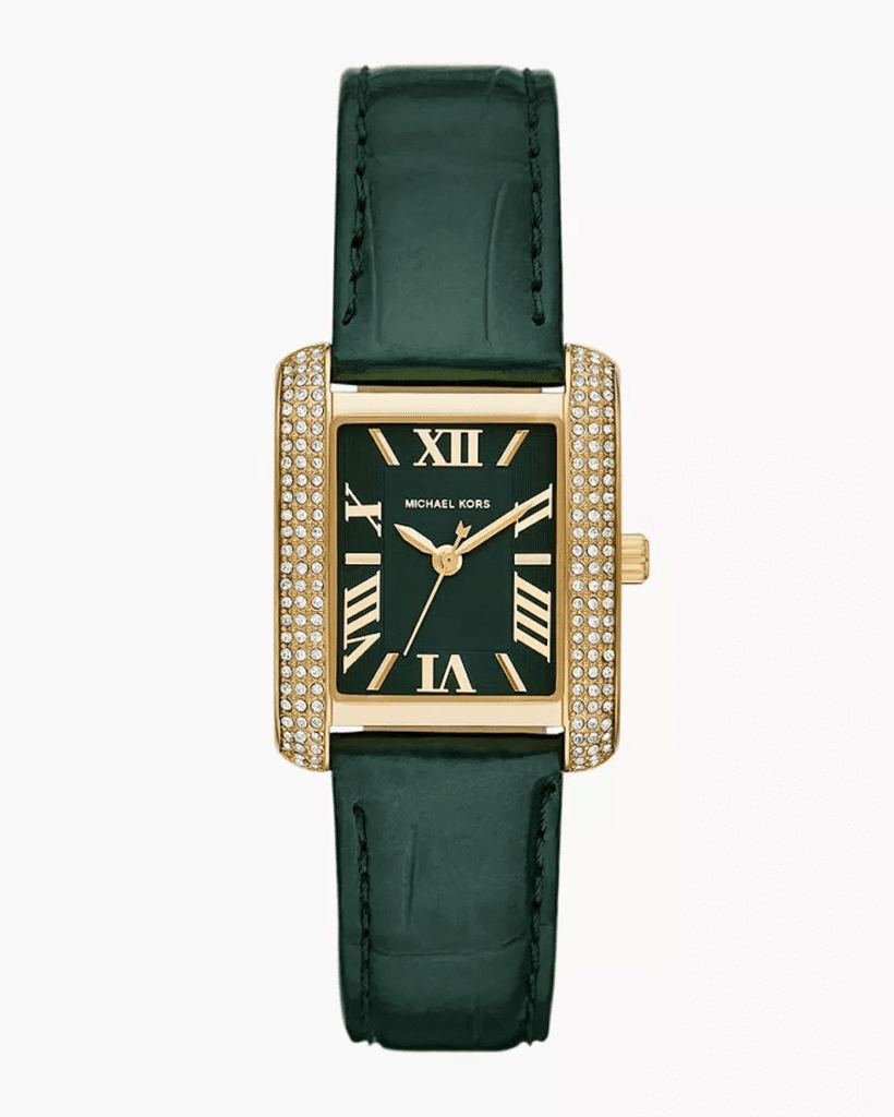 Montre Michael Kors Emery MK4697 Femme — Verte & Cristaux
