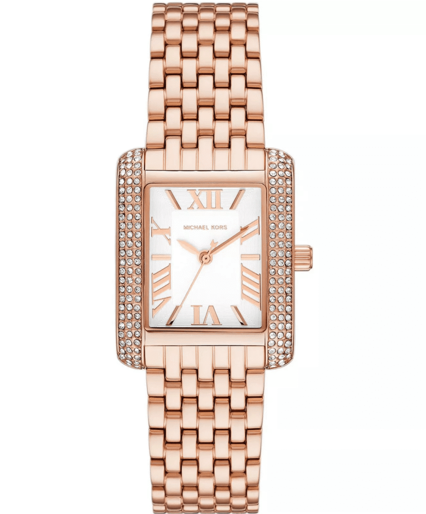 Montre Michael Kors Emery MK4743 Femme — Or Rose Cristaux Pavés