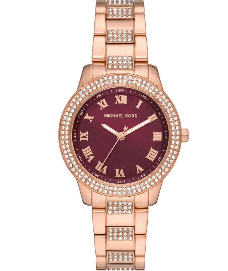 Montre Michael Kors Tibby MK4685 Femme Or Rose Cadran Rouge