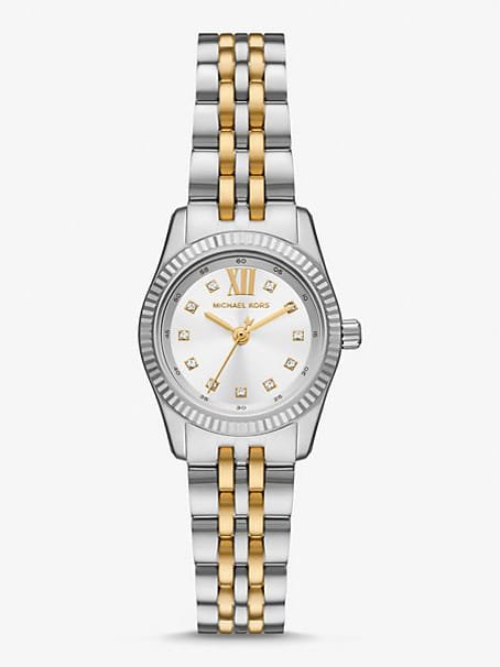 Montre Femme Michael Kors Petite Lexington MK4740 Bicolore (Argenté/Doré) 28mm