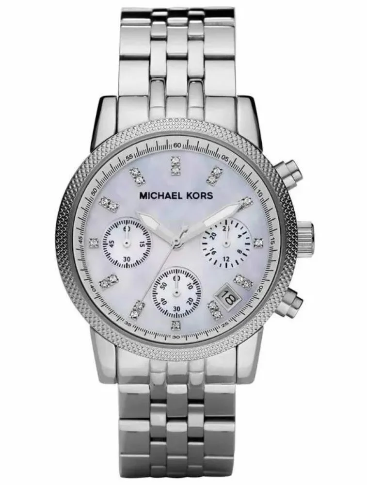 Montre Femme Michael Kors Ritz MK5020 Chronographe Argenté