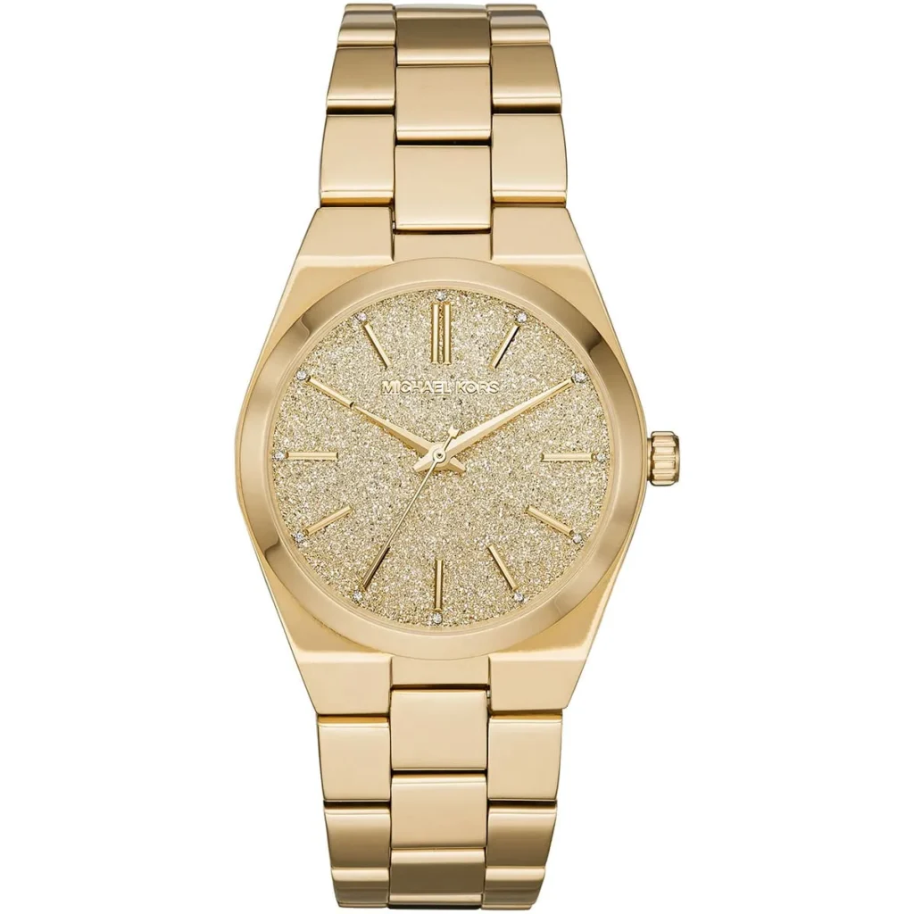 Montre femme Michael Kors MK6623 Channing en acier inoxydable doré avec cadran scintillant