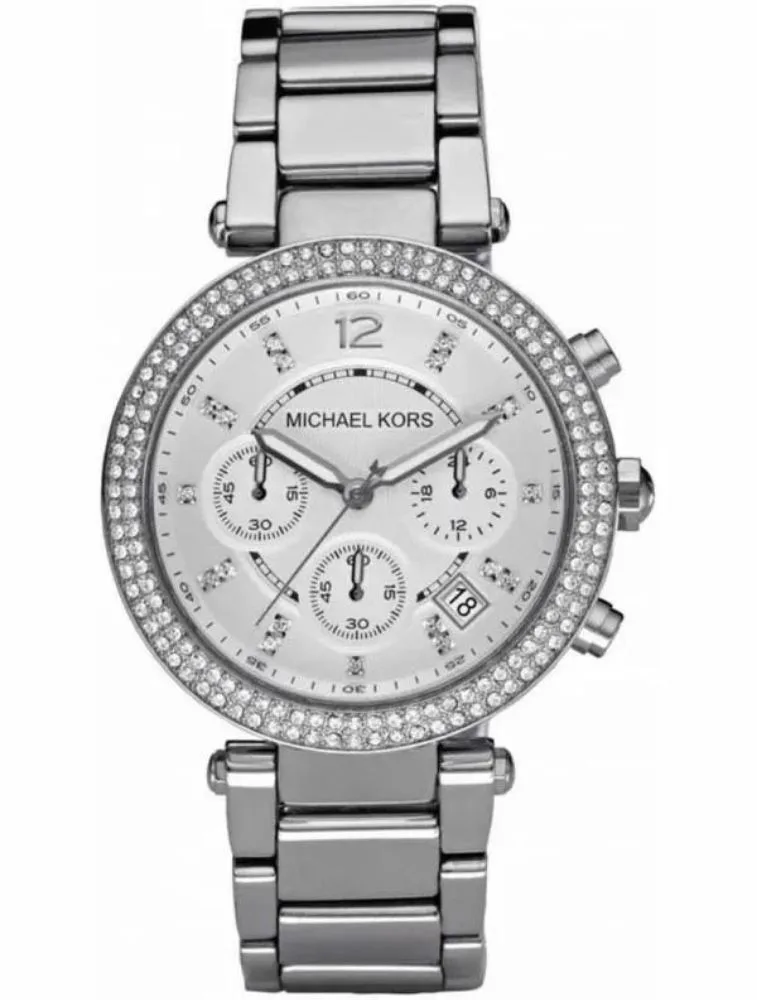 Montre Michael Kors Parker MK5353 Chronographe Femme Acier Argenté