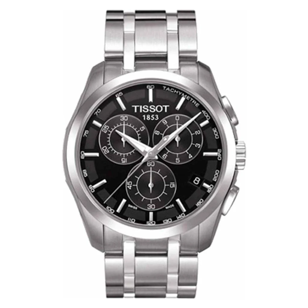 Montre Tissot Couturier Chronograph T035.617.11.051.00 Homme – Cadran Noir, Quartz Suisse
