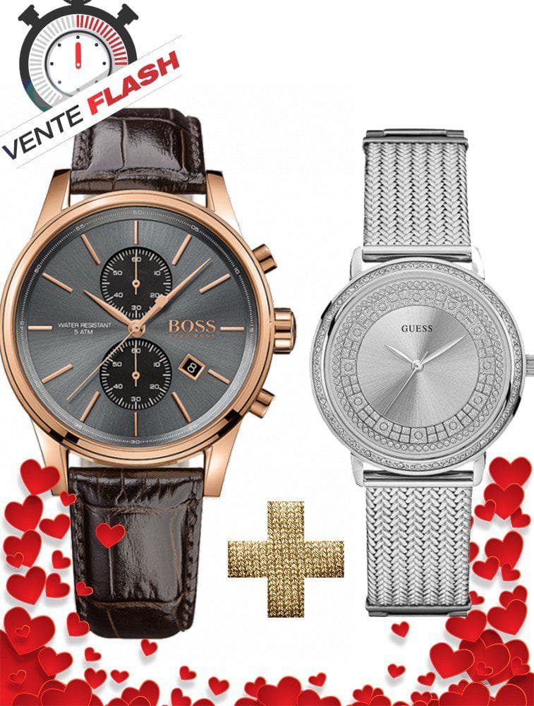 Montre Pack Montre Homme Hugo Boss+ Montre Femme Guess