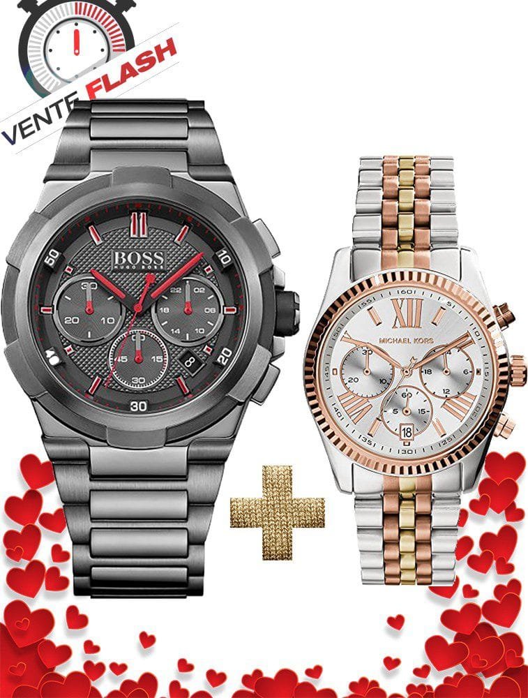 Montre Pack Montre Homme Hugo Boss + Montre Femme Michael Kors