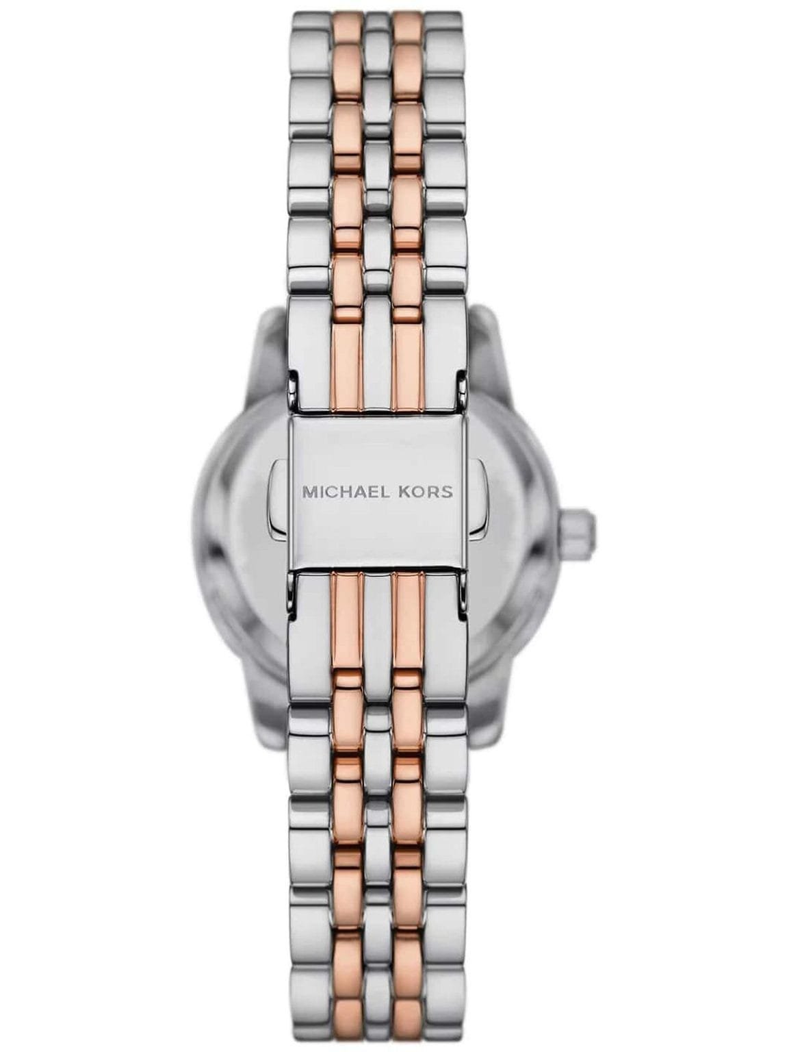 Montre Femme Michael Kors Petite Lexington MK4817 Bicolore (Argenté / Or Rose) 26mm – Image 2