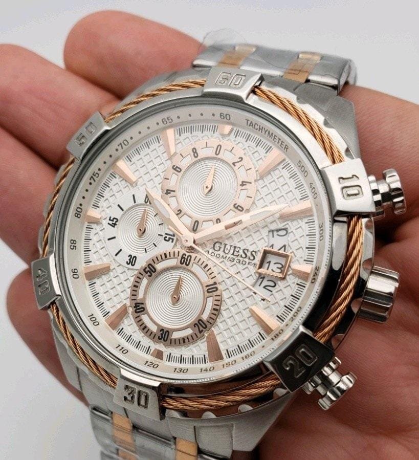 Montre Guess Deck W0522G4 Chronographe Bicolore Homme – Image 3